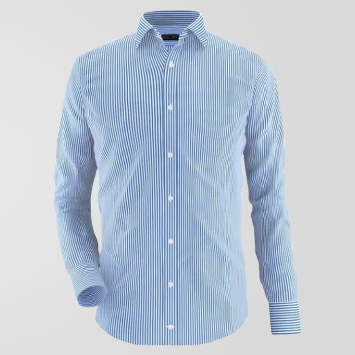 Blue Lining Stylish Formal Shirt For Men's