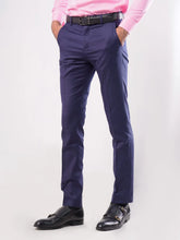 Load image into Gallery viewer, Dark Blue Plain Formal Dress Pant For Men&#39;s