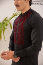 Black Stylish Kurta Pajama For Men's