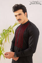 Black Stylish Kurta Pajama For Men's