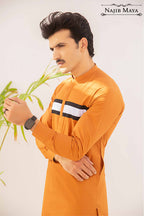 Mustard Kurta Pajama For Men's