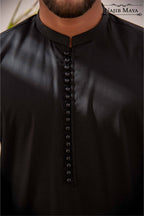 Black Kurta Pajama For Men's