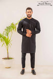 Black Kurta Pajama For Men's