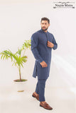 Blue Front Embroidered Kurta Pajama For Men's