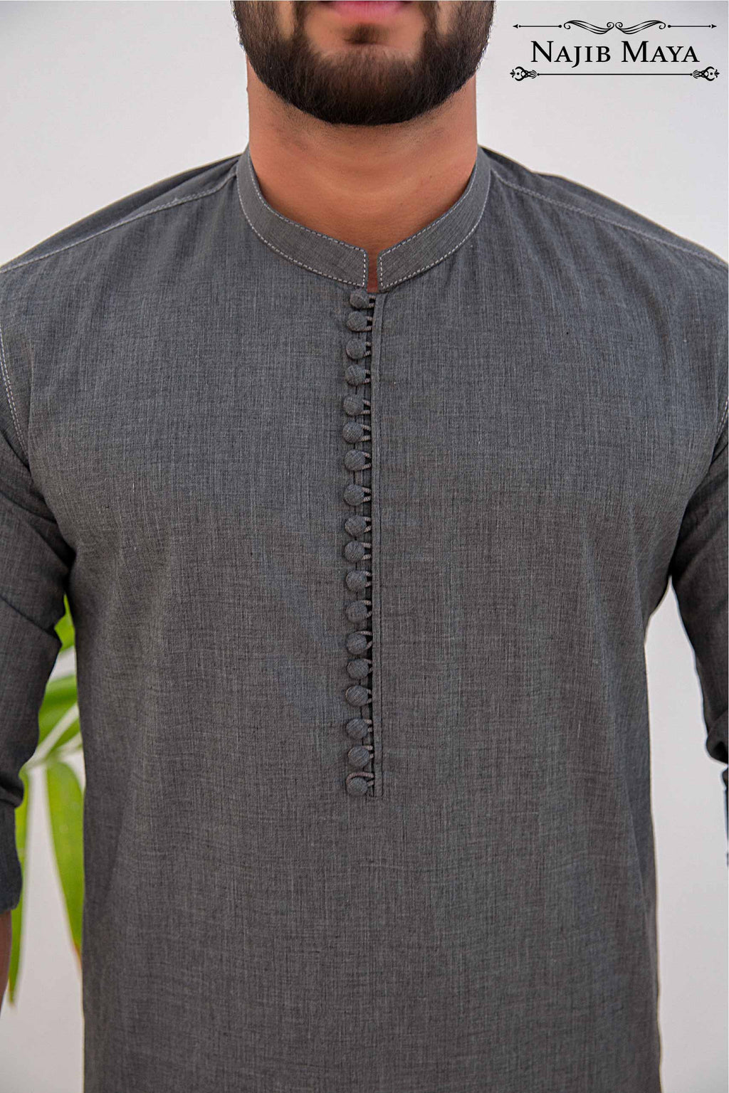 Grey Kurta Pajama For Men's