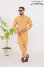 Load image into Gallery viewer, Golden Kurta Pajama For Men&#39;s