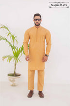 Golden Kurta Pajama For Men's