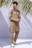 Brown Embroidery Kurta Pajama For Men's