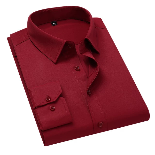 Red Formal Shirt For Men's Main image