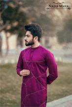 Load image into Gallery viewer, Maroon Embroidered Kurta Pajama For Men&#39;s