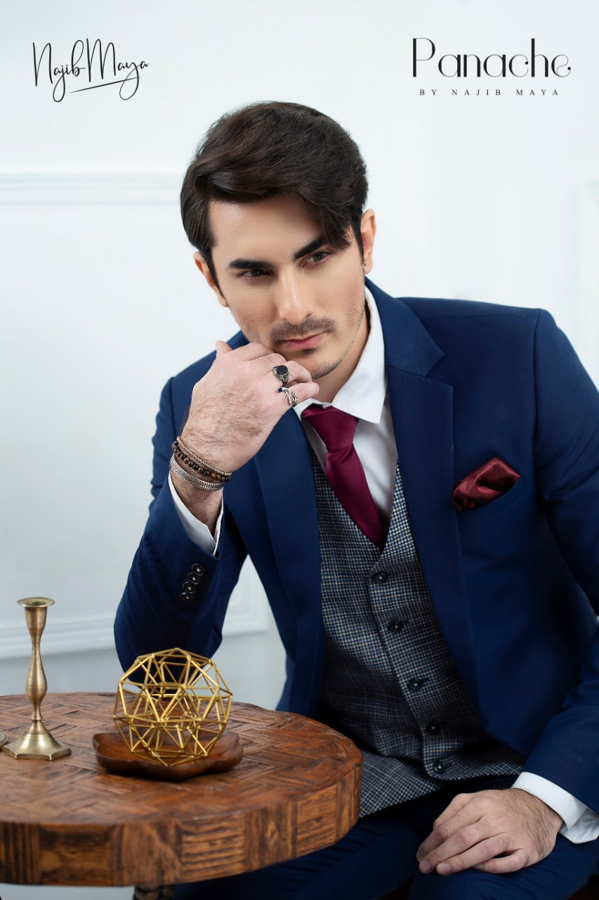 Blue Coat Pent For Men's Secondary image