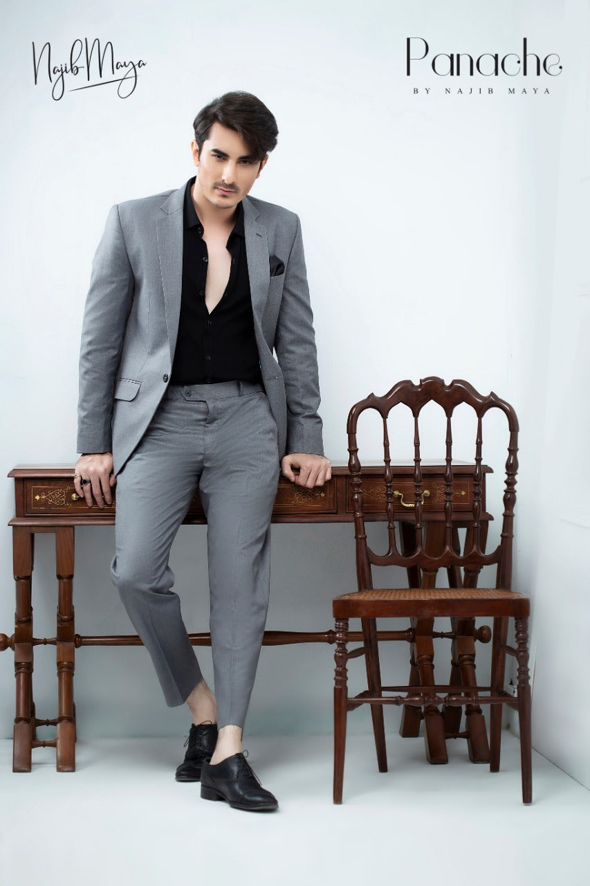 Gray Stylish Coat Pant For Men's