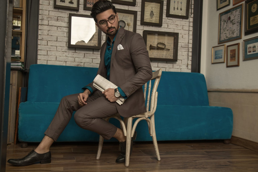 Brown Coat Pent For Men's