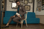 Brown Coat Pent For Men's
