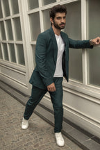 Olive Green Coat Pent For Men's