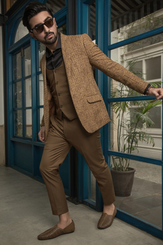 Stylish Brown Coat Pent For Men's