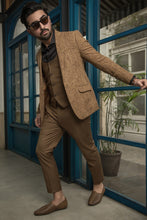 Load image into Gallery viewer, Stylish Brown Coat Pent For Men&#39;s