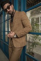Stylish Brown Coat Pent For Men's