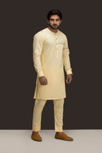 Load image into Gallery viewer, Lemon Front Embroidery Kurta Pajama For Men&#39;s