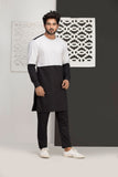 Black & White Kurta Pajama For Men's