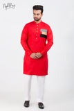 Red Stylish Kurta Pajama For Men's