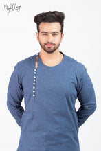 Load image into Gallery viewer, Blue Classic Kurta Pajama For Men&#39;s