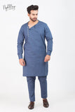 Blue Classic Kurta Pajama For Men's