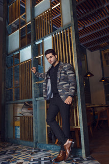 Casual Camouflage Coat For Men's