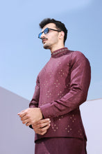 Load image into Gallery viewer, Maroon Embroidery Waist Coat For Men&#39;s