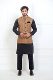 Light Brown Waist Coat For Men's