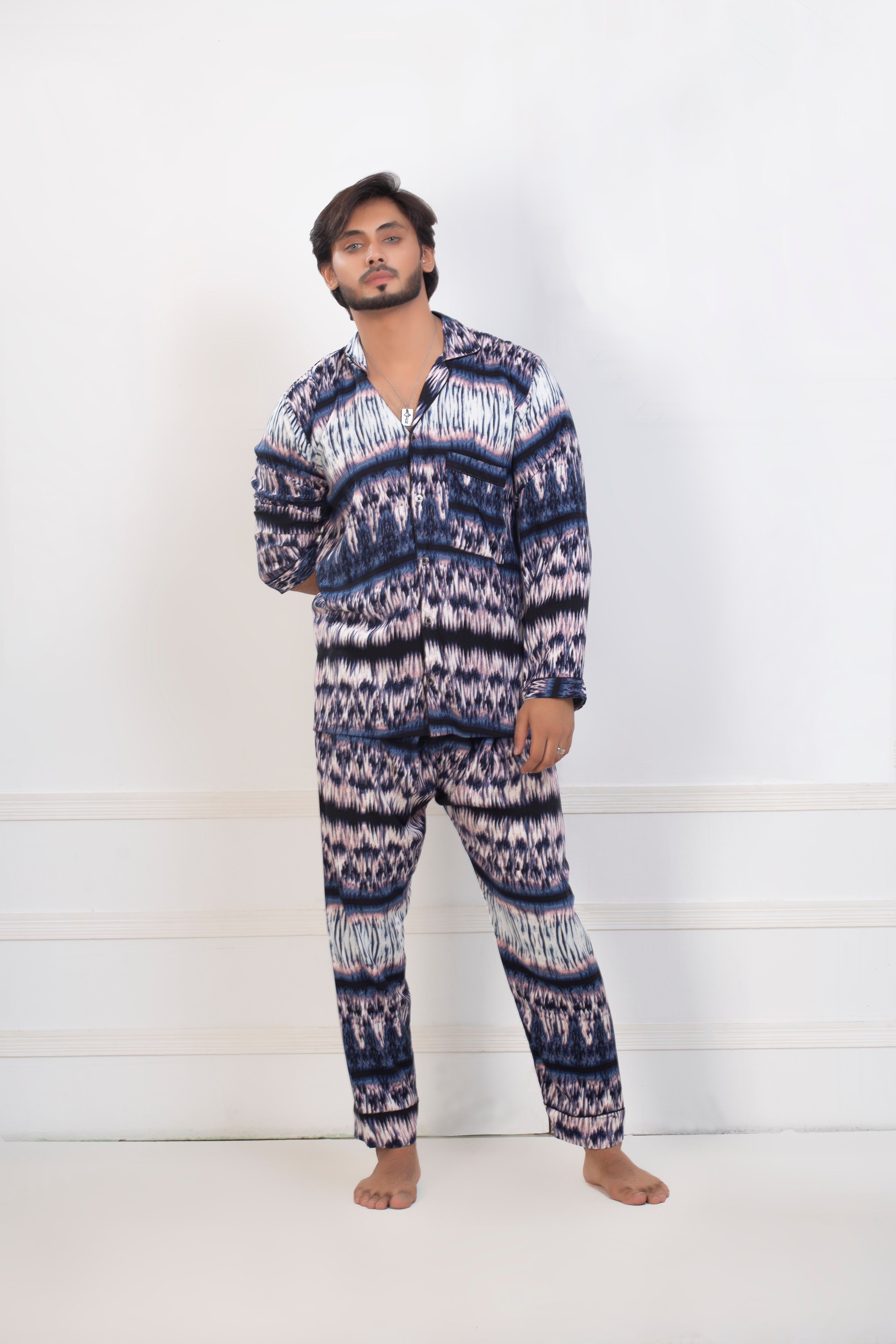 Multi Shaded Night Suit Secondary image