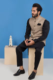 Basic Light Brown Waist Coat For Men's