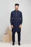 Navy Blue Stylish Kurta Pajama For Men's