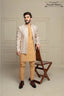 Pink & Golden Embroidered Prince Coat For Men's