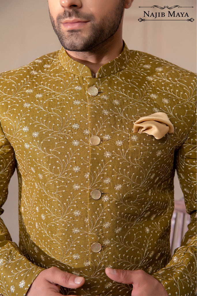 Dhaani Embroidered Prince Coat For Men's