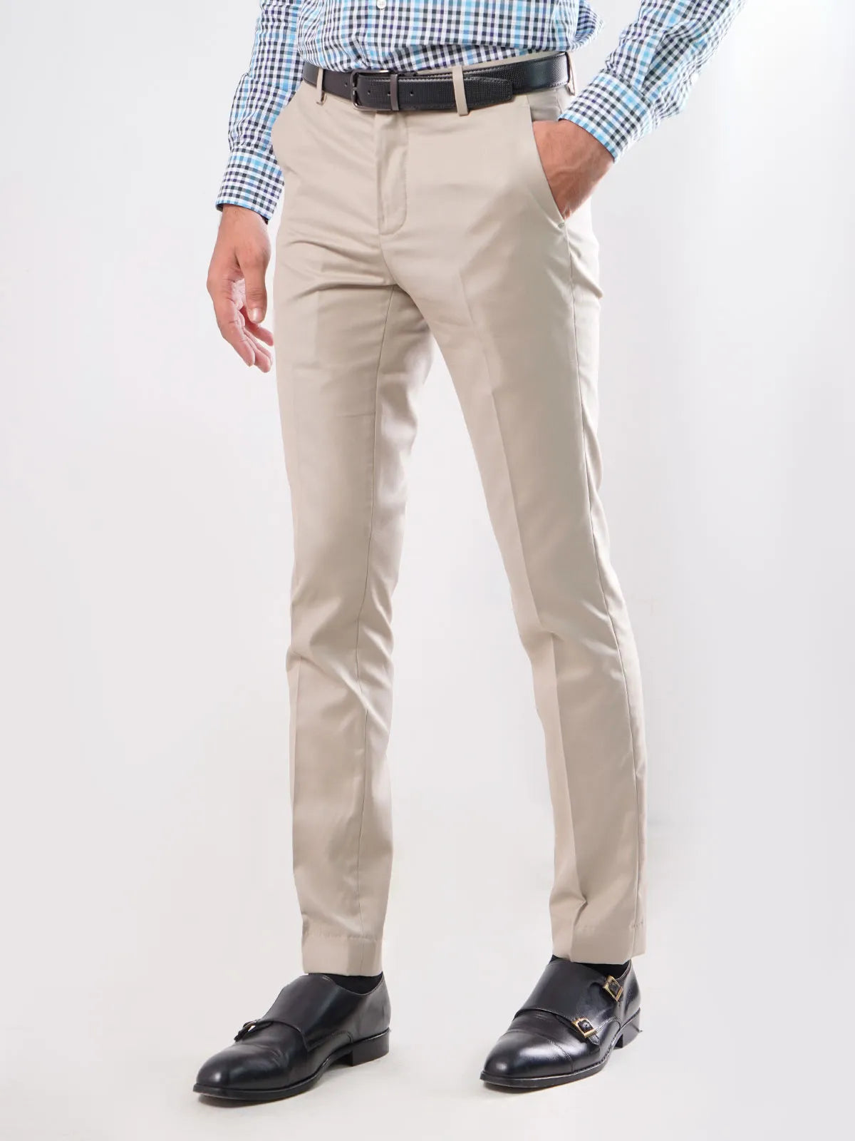 Light Fawn Formal Dress Pant For Men's Main image