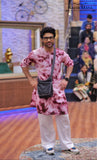 Tie N Die Kurta With Bell Bottom Pajama For Men's