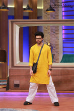 Load image into Gallery viewer, Yellow Kurta With Bell Bottom Pajama For Men&#39;s