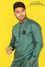 Load image into Gallery viewer, Green Kurta Pajama For Men&#39;s