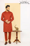 Maroon Embroidered Kurta Pajama For Men's