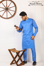 Load image into Gallery viewer, Sky Blue Elegant Kurta Pajama For Men&#39;s