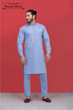 Load image into Gallery viewer, Sky Blue Kurta Pajama For Men&#39;s