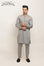 Load image into Gallery viewer, Grey Stylish Kurta Pajama For Men&#39;s