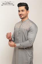 Load image into Gallery viewer, Grey Stylish Kurta Pajama For Men&#39;s