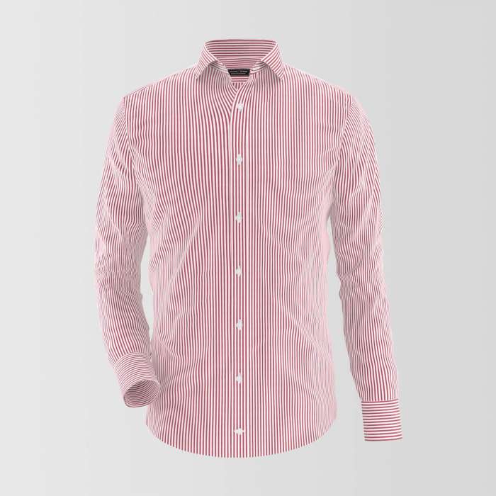 Pink & White Lining Formal Shirt For Men's Main image
