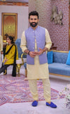 Purple Stylish Waist Coat For Men's