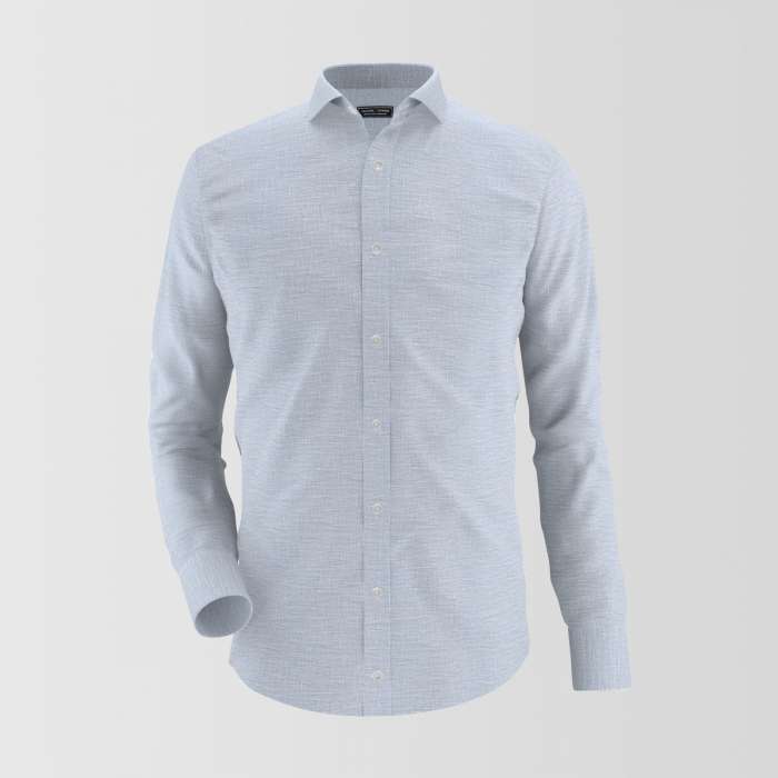 Light Gray Formal Shirt For Men's Main image