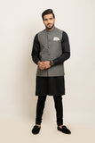 Gray Waist Coat For Men's