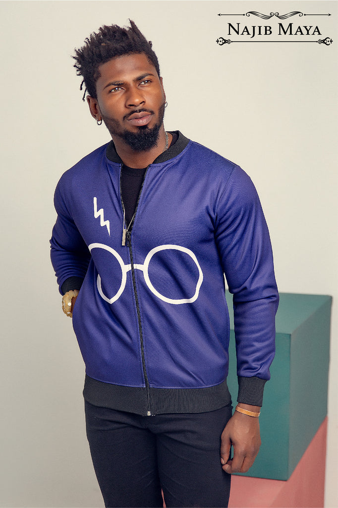 Purple HP Bomber Jacket For Men's – Najib Maya