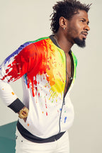 Rangoli Style Bomber Jacket For Men's